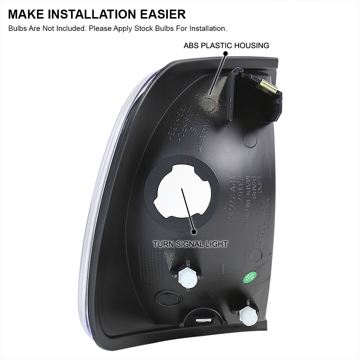 Fits 1997-2002 Expedition Black LED Strip Headlights+Corner Lamps+Tail Lamps