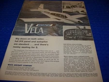 1968 WACO VELA "BIG DOORS"..1-PAGE ORIGINAL SALES AD (84PP)