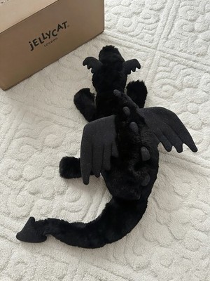 Jellycat Black Sky Dragon 50 cm - Onyx Plüsch mit Etikett & Staubbeutel UK