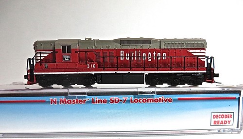 N Kato Atlas 53620 Burlington SD-7 cabina diésel 316 nuevo stock antiguo DCC listo | Zustand: New