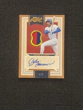 2016 Panini Prime Cuts #210 Andre Dawson Game Used Relic Auto /5 Cubs HOF