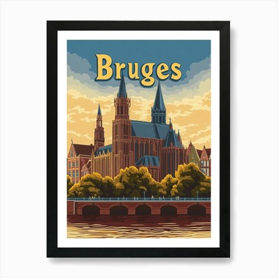 Aihrgdesign A Retro Reiseposter F Gerahmtes Wandbild Poster Leinwanddruck Bild