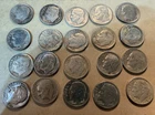 Lot of 17 Roosevelt 90% Silver Dimes - Circulated Condition with 3 1968