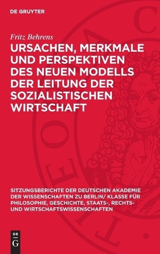 Fritz Behrens Ursachen, Merkmale Und Perspektiven Des Neuen Modells D (Hardback)