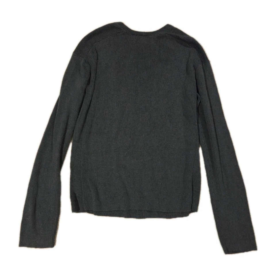 Suéter Pullover Armani Exchange Acanalado Ajustado Cuello Redondo Para Hombre Talla Grande L Verde Foto 4 de 4