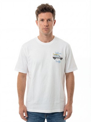 Saint Barth Men's White Short-sleeve T-shirt Size S