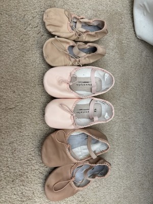 Toddler Girl Ballet Shoes Lot Size 11 1/2B and 12 And 12 1/2