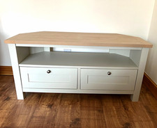 Next Malvern Corner TV Stand Entertainment Unit, 2 Drawers, 1 Open Shelf