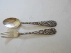 Junior Fork/Knife in sterling silver flatware kirk repousse