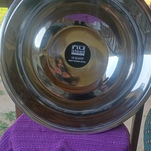 Nu Steel Extra Large 18 Quart Stainless SteelMixing Bowl - Brand New 