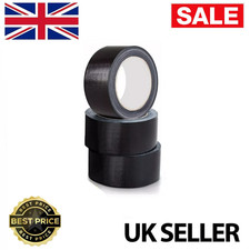PACK OF 5 DUCT GAFFER HEAVY DUTY TAPE WATERPROOF CLOTH TAPE 50MM X 45M  BLACK 0.44 per metre