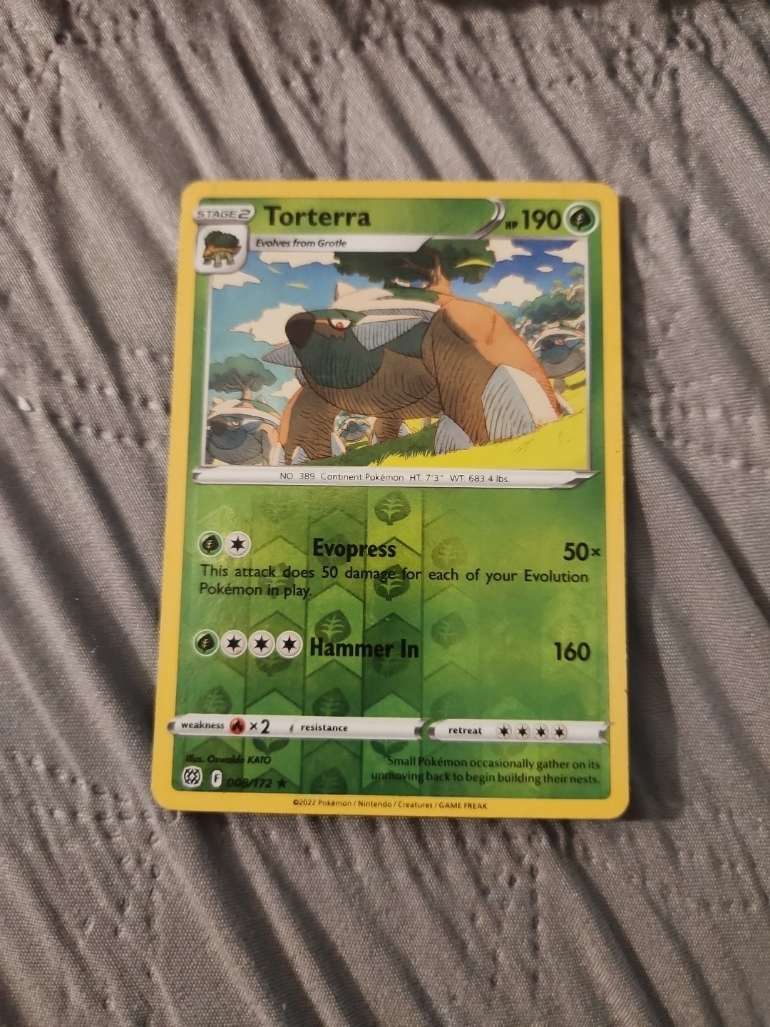 Torterra LV.X 122/130 Diamond and Pearl Holo