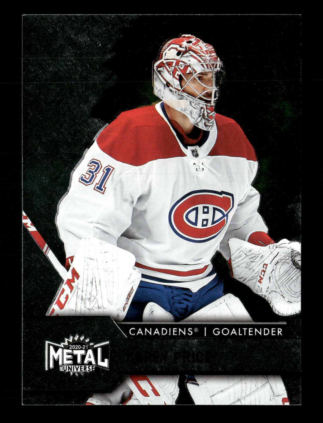 2020-21 SkyBox Metal Universe Carey Price Montreal Canadiens Card #31