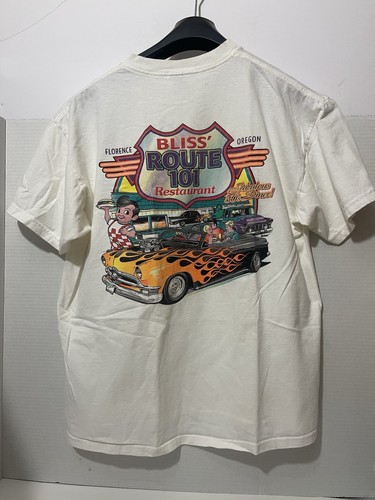 VTG Port and Company T-shirt Sz L Bliss’ Route 101 Restaurant Florence Oregon ￼