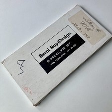 BEROL RAPIDESIGN Ellipse Templates R-70S 15 deg to 55 deg - READ - with Box