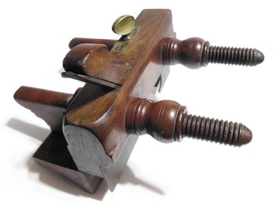 Rare Collectible Antique  W. M. Souder (Philada.) Screw Arm Plow Plane C. 1840's