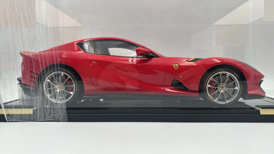 BBR1215B2 BBR Ferrari 812 Competizione Rosso Corsa 322 2021 1/12 - Immagine 4 di 4