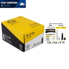 Versatile Schrader Valve Bicycle Tubes - Butyl Rubber, 18x2.125 Sizes Available