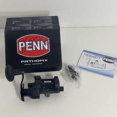 #ad Penn Fathom II Star Drag Reel Black Parts Only $100.00
