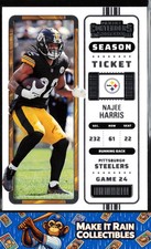 Najee Harris 2022 Panini Contenders #97 Pittsburgh Steelers Football