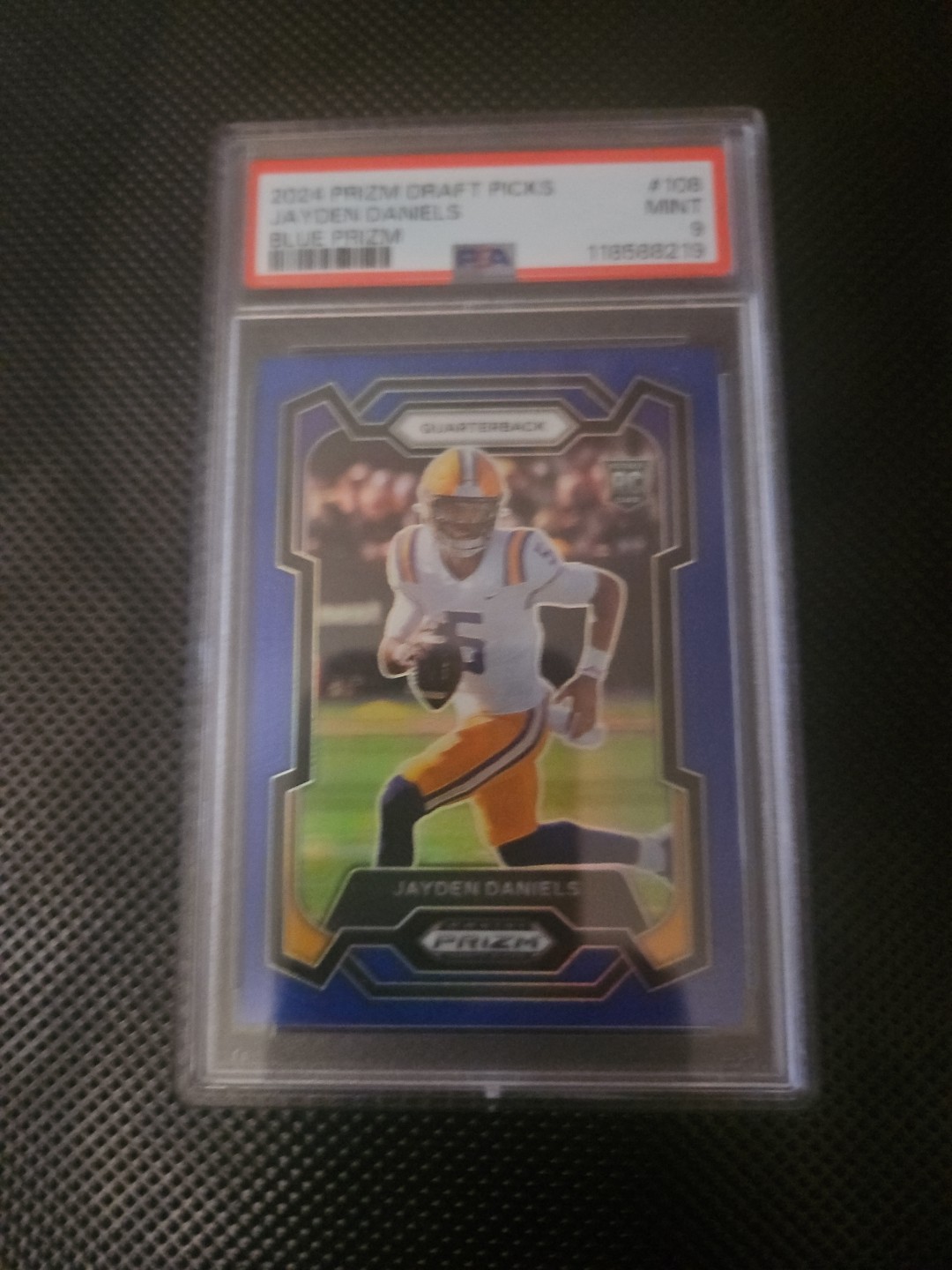 2024 Prizm Draft Picks #108 Jayden Daniels 126/199 Blue Prizm Psa 9