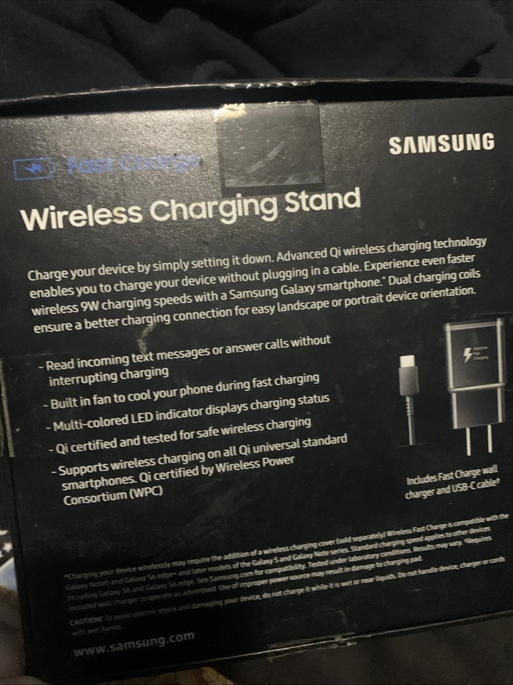 Samsung Wireless Charging Stand Fast Charge /Black EP-NG930 - Image 4 of 4