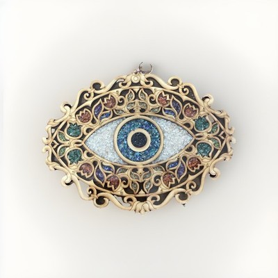 Karma & Luck Home Decor Wisdom Eye Natural Stones Wooden Free Shipping NOB