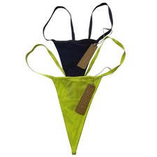 SKIMS Fits Everybody Micro Thongs Lot 2 Deep Royal Daffodil XL