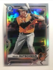 Adley Rutschman 2020 Bowman Chrome Prospects RC REFRACTOR SP Orioles /499