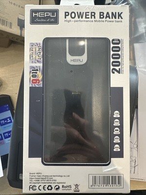 HEPU Powerbank 20000mAh 10W Typ-C Micro-USB alle gängigen Ladeanschlüsse