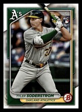 Tyler Soderstrom 2024 Bowman #15 Oakland Athletics ROOKIE - Free Shipping