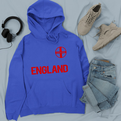 AF Merch England Flag St George Cross Hoodie Unisex Kapuzenpullover