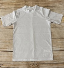 The Children's Place Boys Short Sleeve Rashguard Top Size L 10/12 White