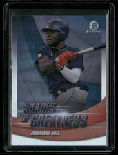 Jhonkensy Noel 2022 Bowman Chrome Shades of Greatness Cleveland Guardians #SG-22