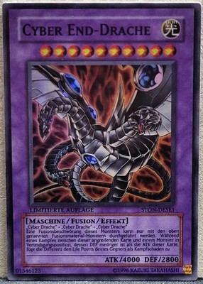 YuGiOh - 1x Cyber End-Drache - STON-DESE1 - Super Rare - Deutsch