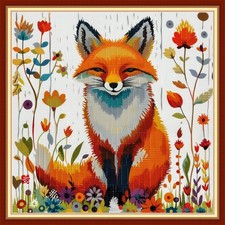 Stamped Cross Stitch Kits for Beginners, Needlepoint Kits for Adults, 11CT Co...