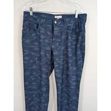 Peter Millar Crown Sport eb66 Performance 5 Pocket Golf Pants camo blue 33/30