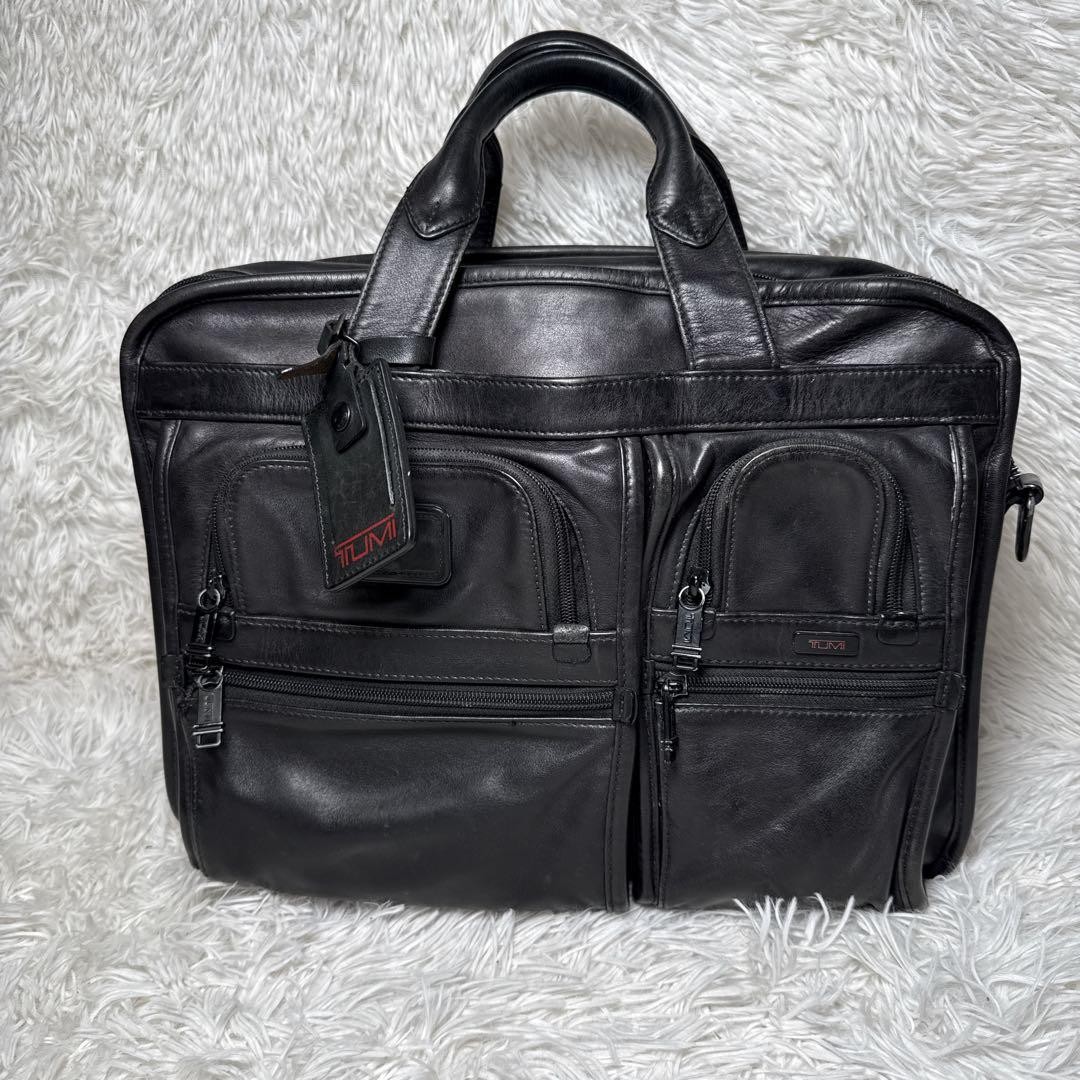 TUMI Alpha Expandable Organizer Computer Brief 2w… - image 2