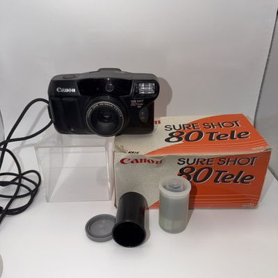 #ad #ad Canon Sure Shot 80 Tele 35mm Point amp; Shoot Film Camera Yard Sale Find $29.99