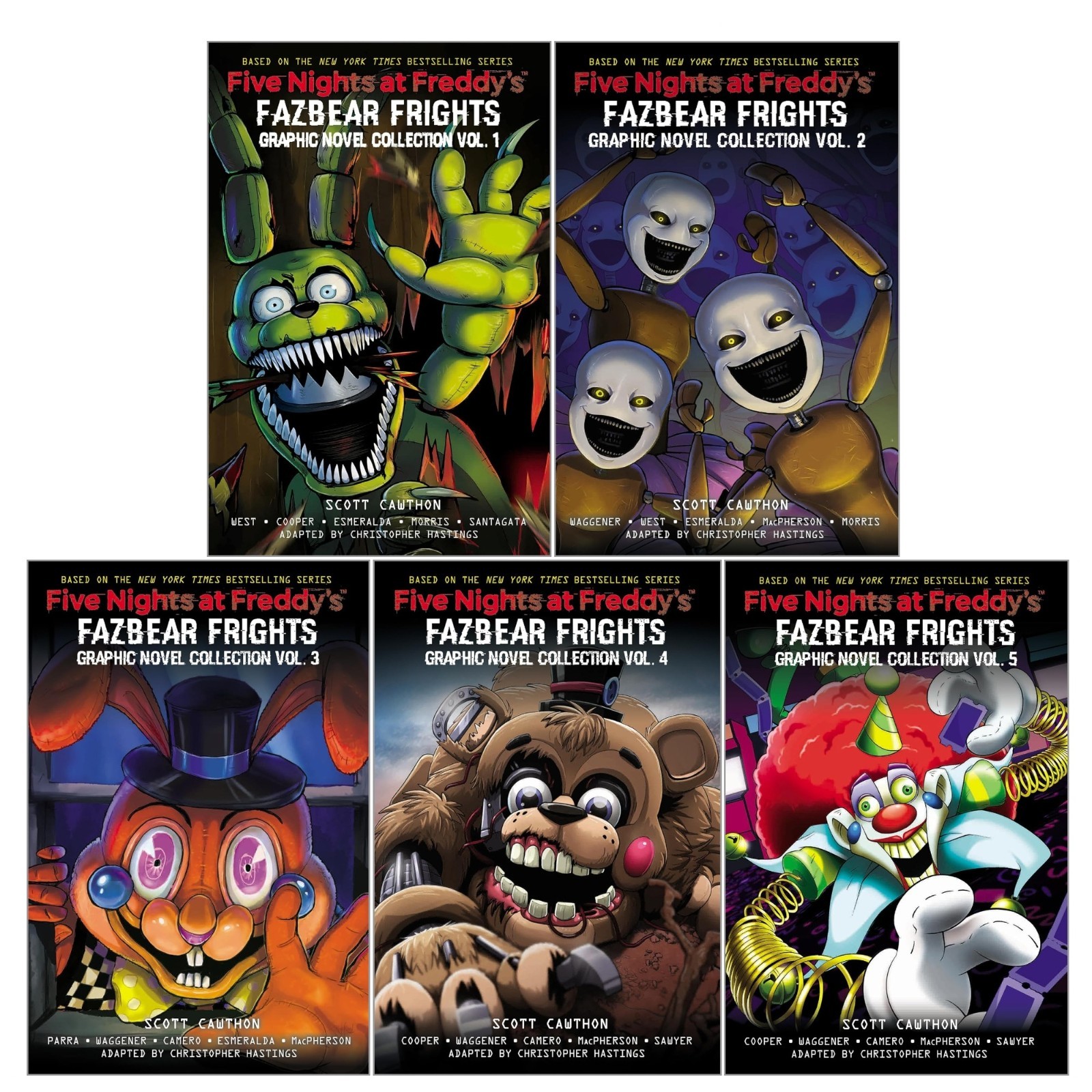 Five Nights at Freddy's Fazbear Frights Graphic Novels 5 Books Collection Set - Image 2
