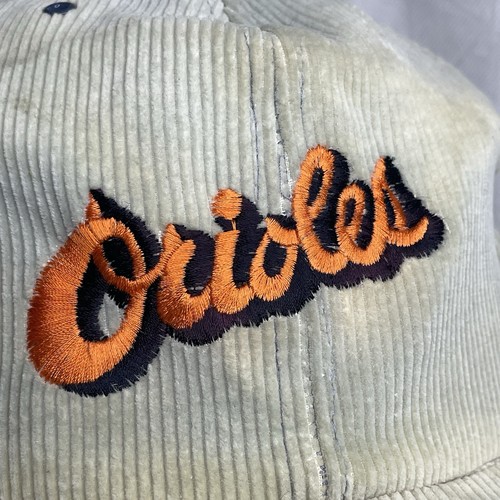 Cappello da baseball vintage Baltimore Orioles velluto a coste berretto snapback qualità Esskay MLB - Foto 4 di 14