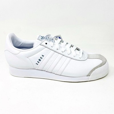 専用1 Adidas Originals Samoa Leather White Gray Mens Retro Leather