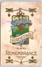 Postcard - Flowers Art Print - Greeting and Remembrance Card