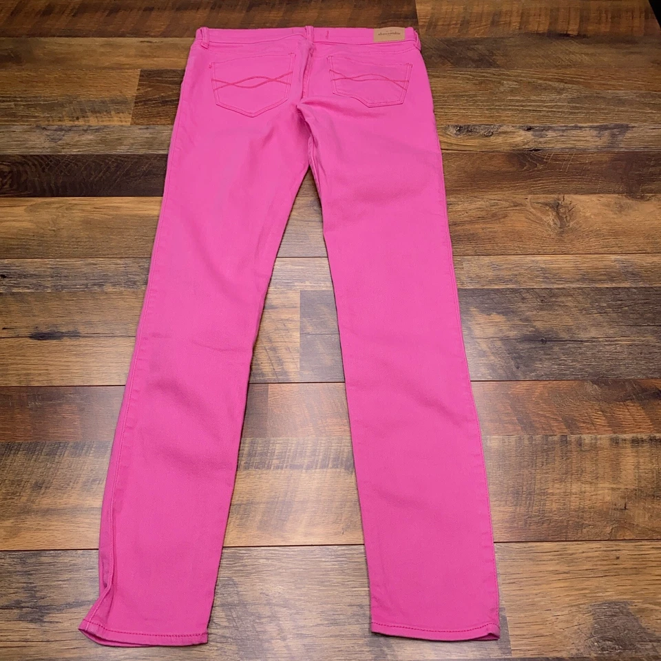 Abercrombie Kids Skinny Jeans 16 Pink Low Rise Stretch  - Image 2 of 4