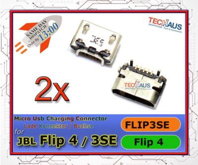 Micro USB Ladestecker Ladebuchse Buchse für JBL Flip 4 / PLIP3SE / 3SE
