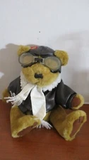 PICKFORD BEARS~BRASS BUTTON~10" Plush RADAR AVIATION BEAR