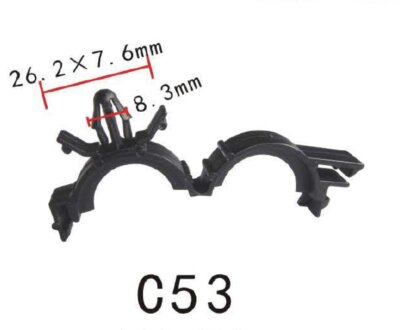 5PCS Fit GM 19mm 3/4''ID Car Rod Conduit Wire Cable Loom Routing Clip Clamp
