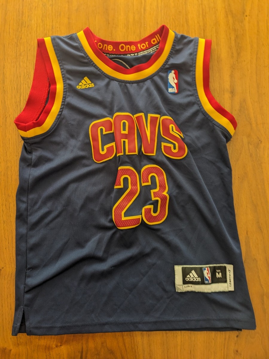 Youth Adidas Lebron James Size M NBA Jersey Cleveland Cavaliers Cavs #23  Navy