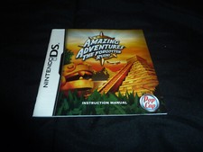 Amazing Adventures The Forgotten Ruins Nintendo DS Manual Instruction Book ONLY