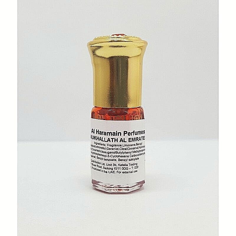 Mukhallath Al Emirates  Attar Oil 3ml by Al Haramain Amber Oudh Oud Saffron